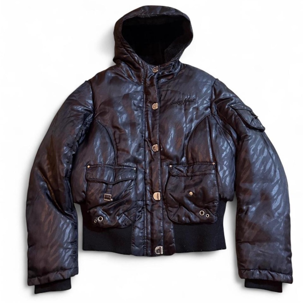 Baby Phat Black Faux Fur Lined Jacket
